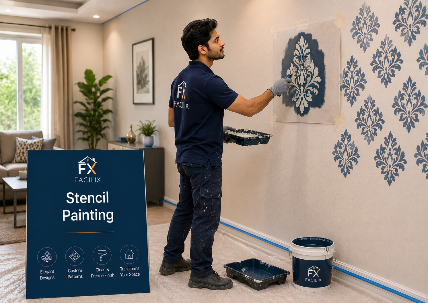 Stencil Painting